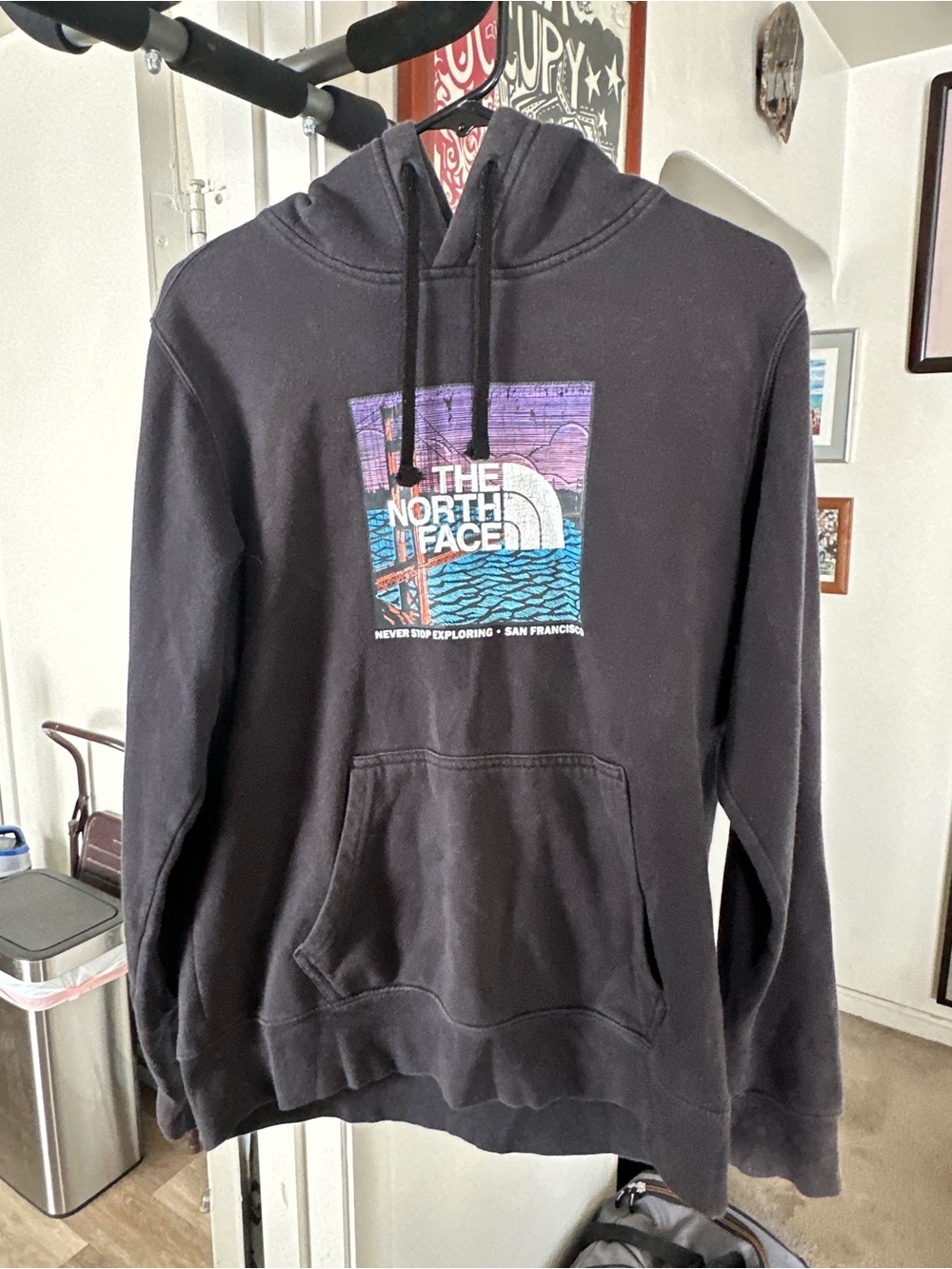 The North Face Men's Black Graphic Hoodie - Black